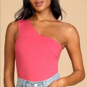 NWT Lulus Asymmetrical Bodysuit